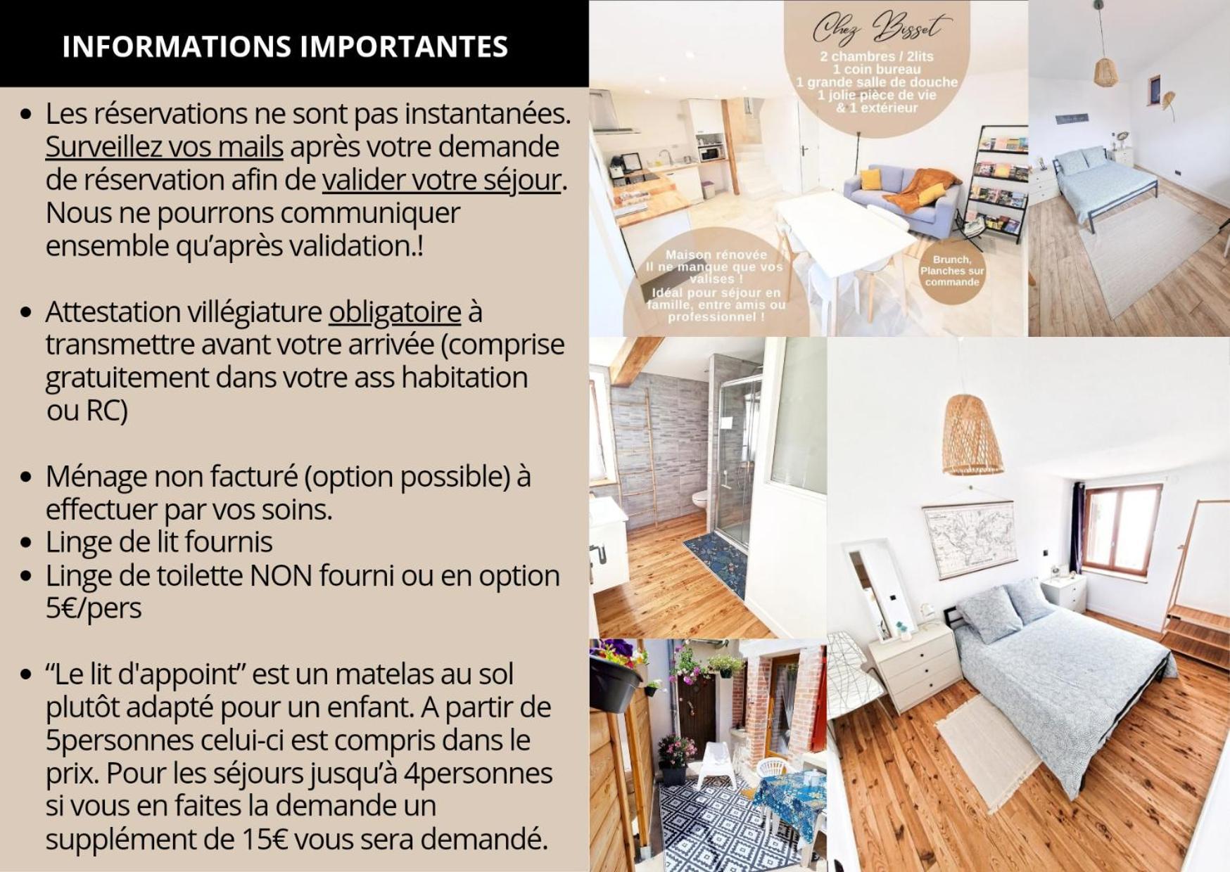 Gite Chez Bisset_2Chambres 4Personnes Lezoux Kültér fotó